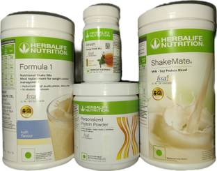 Herbalife Nutrition Formula 1 Kulfi + Protein Powder 200 G+ Shake Mate + Afresh - Tulsi Protein Shake