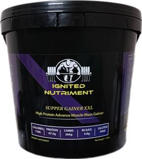 IGNITED NUTRIMENT Supper Gainer XXL, For Muscle Mass Gain With High Calories 1386 Weight Gainers/Mass Gainers
