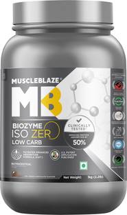 MUSCLEBLAZE Biozyme Iso-Zero, Low Carb Isolate, 27 g Per Scoop Whey Protein