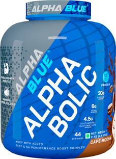 ALPHABLUE Alphabolic Whey Protein With added Test & GH Performance Boost Complex Whey Protein