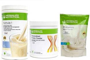Herbalife Nutrition Formula Kulfi shake + Protein Powder 200gm + Shakemate Protein Blends