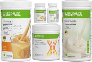 Herbalife Nutrition Formula 1 Shake Afresh Energy Drink Protein 200 g Shakemate Cell u loss Tablets Protein Shake