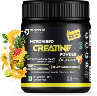 DENZOUR NUTRITION 100% Pure Micronised Creatine Monohydrate | Lab Certified | Enhance Strength Creatine