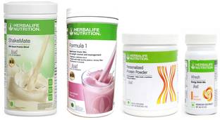 HERBALIFE FORMULA1 ROSE KHEER PROTIEN 200 G AFRESH ENERGY DRINK PEACH SHAKEMATE Plant-Based Protein