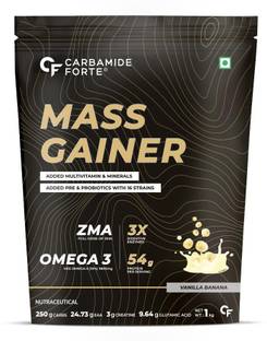CARBAMIDE FORTE Mass Gainer/Weight Gainer with Protein, Multivitamin , ZMA and Creatine Weight Gainers/Mass Gainers