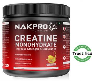 Nakpro Micronized Creatine Monohydrate Jar Trustified Certified, Supports Muscle Growth Creatine