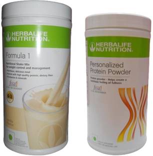 HERBALIFE Formula 1 Shake Mix - Vanilla Flavor With Personalized Protein Powder 400 Gram Plant-Based Protein