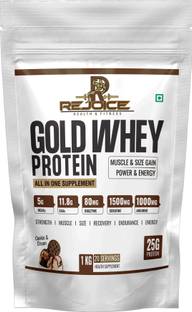 Rejoice Life Ingredients Gold Whey Protein Muscle Gain, Size, Strength & Recovery All in One Supplement Whey Protein