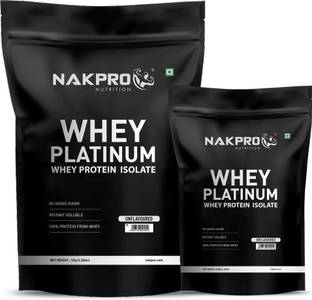Nakpro Platinum Whey Protein Isolate Supplement Powder with Vitamins & Minerals Whey Protein
