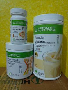 HERBALIFE FORMULA 1 WEIGHT LOSS COMBO VANILLA SHAKE & AFRESH CINNAMON PARTEIN POWDER 200GM Protein Shake