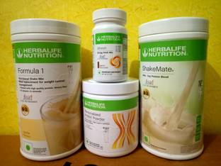Herbalife Nutrition FORMULA 1 VANILLA SHAKE SHAKEMATE PROTEIN POWDER 200GM AFRESH PEACH Protein Bars