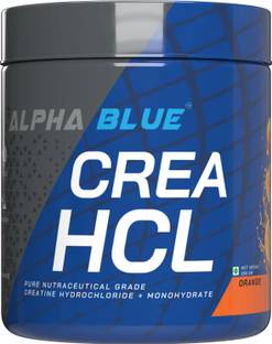 ALPHABLUE Crea HCL Supplement Powder Pure Nutraceutical Grade Creatine HCL + Monohydrate Creatine