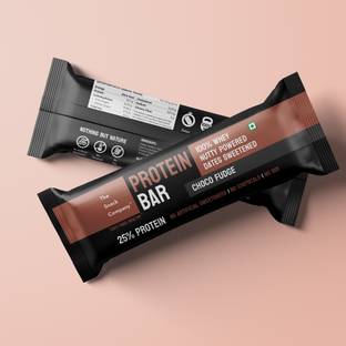 The Snack Company Choco-fudge 12.5g Protein Bar 50gx6 | 100% Whey Protein Protein Bars