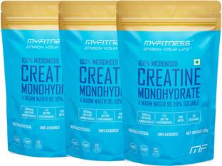 MYFITNESS 100% Micronized Creatine Monohydrate | 120 Servings |Creatine Powder| Pack Of 3 Creatine