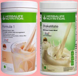 Herbalife Nutrition F1-NUTRITIONAL SHAKE MIX-VANILLA AND SHAKEMATE - 500GM Protein Shake