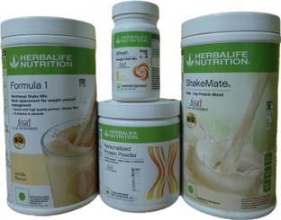HERBALIFE WEIGHT LOSS COMBO NUTRITION VANILLA SHAKE SHAKEMATE PROTEIN 200GM AFRESH LEMON Nutrition Bars