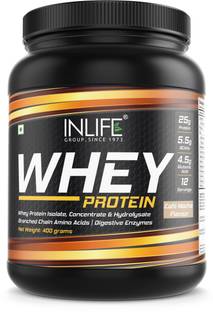 INLIFE Whey Protein Isolate Concentrate Hydrolysate Powder Supplement