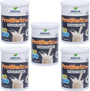 MEDIOX Pack of 5 Protiferix DHA Protein Powder With Vitamin Mineral For Muscle Recovery Whey Protein
