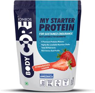 Body Core Science My Starter Protein-1 Kg (Strawberry) Whey Protein