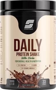 Sparkfusion Daily Protein Shake 21 Gm Protein With 8 Hebrs Chocolate Smoothie Flavour 1 kg Protein Shake