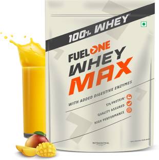 FUELONE Whey Max, Whey Protein Concentrate & Whey Protein Isolate, 27g Protein Whey Protein