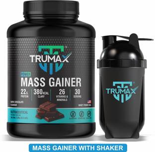 TRUMAX Power Mass Gainer 3.0kg with Shaker, Concentrate Protein Vitamins & Minerals Weight Gainers/Mass Gainers