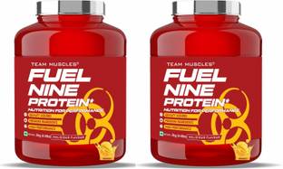 TEAM MUSCLES Fuel Nine whey Protein (2Kg) Pack Of 2 | Whey Protein | Fuel Protein Whey Protein