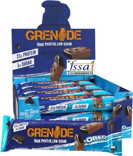 Grenade Oreo Cookie High Protein, Low Sugar Bar, 12 x 60g Protein Bars
