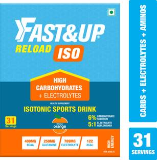 FAST&UP Reload Isotonic Supplement | 5 Hydrating Electrolytes, Added BCAA & Glutamine BCAA
