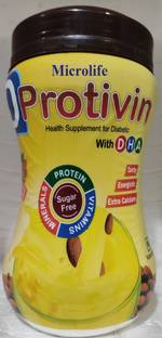 Microlife DPROTIVIN SUGAR FREE PROTEIN POWDER HEALTH SUPPLEMENT FOR DIABETIC WITH DHA Protein Blends