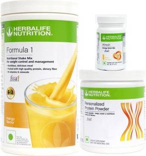 Herbalife Nutrition FORMULA 1 MANGO 500g WITH PROTIEN POWDER 200g +AFRESH LEMON 50g SET OF 3PCS Protein Shake
