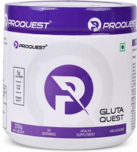 PROQUEST Gluta Quest - 5000mg L-Glutamine Pure Micronized Grade - 50 Servings Glutamine