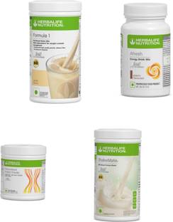 HERBALIFE Shake Vanilla Flavour, Afresh Elaichi Protein powder 200g.Shakemate Protein Shake