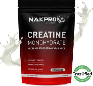 Nakpro Creatine Monohydrate Powder for Muscle Endurance & Recovery - 400 g, Unflavor Creatine