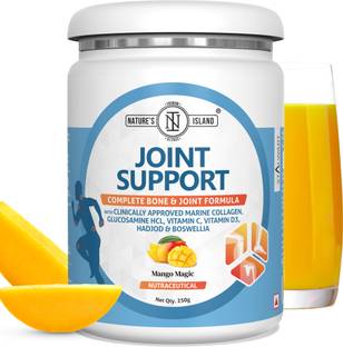 Nature's island Collagen Bone Joint Formula with Vitamin D3, Glucosamine, Boswellia & Hadjod Protein Blends