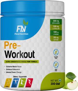 Floral Nutrition Pre Workout Amino Acid Energy Drink for Power, Stamina and Athletics Performance Sports Drink