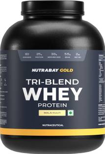 Nutrabay Gold Tri Blend Whey Protein (Hydrolyzed, Isolate & Concentrate) - 25g Protein Protein Blends
