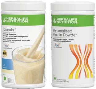 Herbalife Nutrition F1 Kulfi 500gm + Protein Powder 400gm Plant-Based Protein (900 g, Pack of 2) Protein Blends