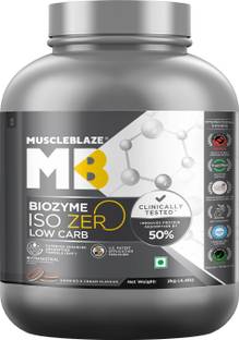 MUSCLEBLAZE Biozyme Iso-Zero, Low Carb Isolate, 27 g Per Scoop Whey Protein