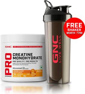GNC Creatine Monohydrate With Black Shaker (750ml) Creatine