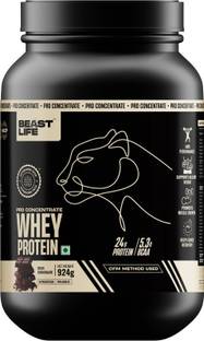 BeastLife 100% Whey Protein | 24g Protein, 5.3g BCAA | Ultrasorb Tech | High Absorption Whey Protein