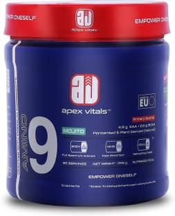 Apex Vitals Amino 9 Essential Amino acids Supplement Natural&Fermented Plant Derived EAA (Essential Amino Acids)
