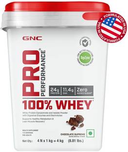 muscle scoop hub G.N.C Pro Performance 100% whey protein :(1 KG X 4 Pouches) + Bucket Whey Protein