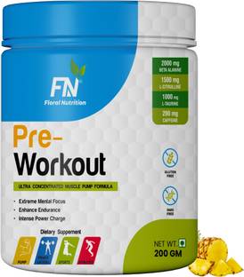Floral Nutrition Pre Workout Amino Acid Energy Drink for Power, Stamina and Athletics Performance Sports Drink