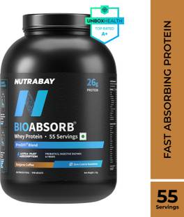 Nutrabay BioAbsorb Whey Protein | India's 1st Fast Absorbing Whey with ProDiFi Blend Whey Protein