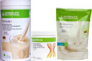 HERBALIFE Weight Loss Combo Pack F 1 Vanilla + personalized protein powder +SM Plant-Based Protein