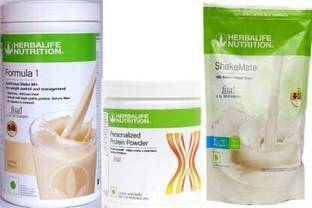 HERBALIFE Weight Loss Combo Pack Formula 1 VANILLA 500G + PPP200G + SHAKEMATE 500G Protein Shake
