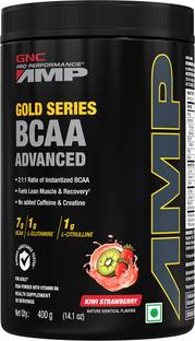 GNC AMP Gold Series BCAA Advanced- Vitamin B6, 7g BCAA, L-Glutamine & L-Citrulline BCAA