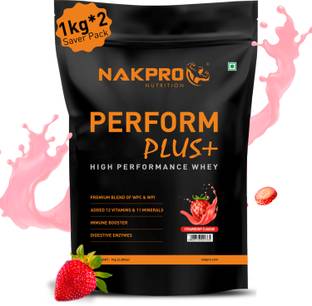 Nakpro PERFORM PLUS+ | 24g Protein | Concentrate & Isolate with Digestive Enzymes Whey Protein