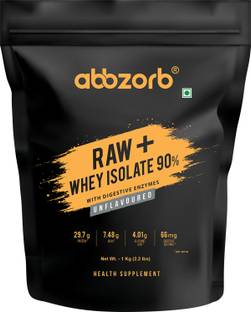 Abbzorb Raw + Whey Isolate 90% (With Digestive) Whey Protein